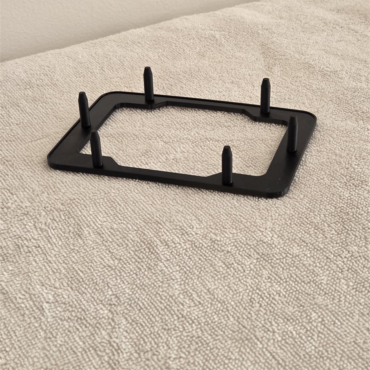 Fiero shifter boot plate with six mounting pins